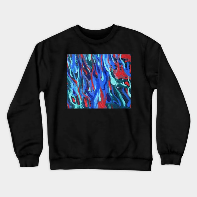 Water art Crewneck Sweatshirt by daghlashassan